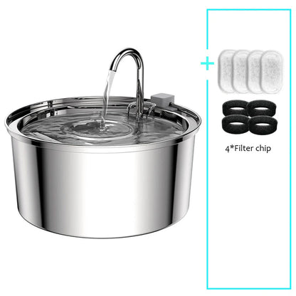 3L Automatic Stainless Steel Pet Water Fountain - Top Dogg Brand
