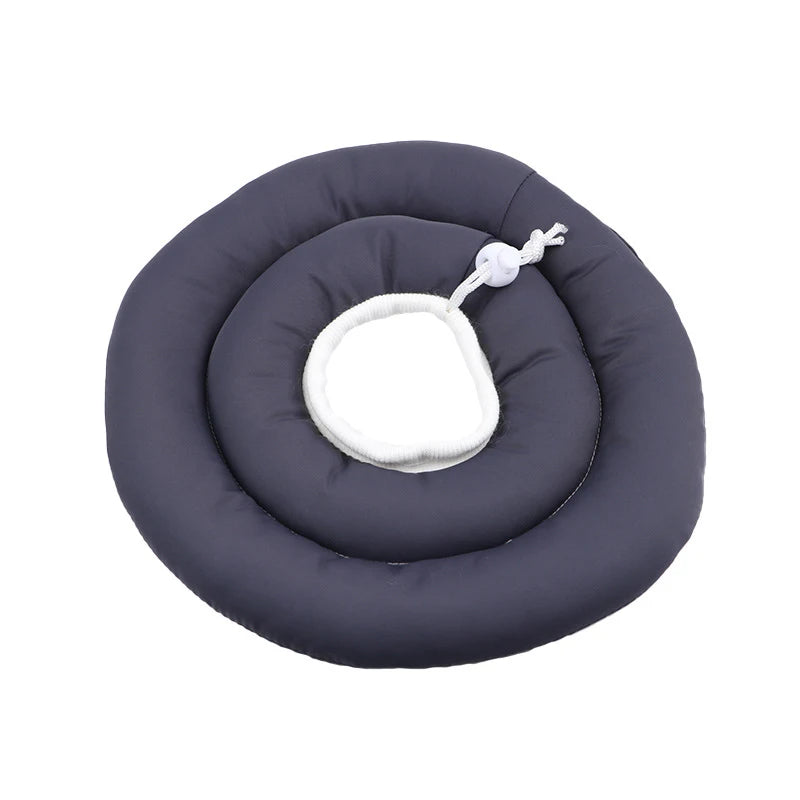 Elizabethan Collar For Dogs Adjustable Neck Drawstring Waterprof Protective Donut Collar Prevent Biting & Scratching - Top Dogg Brand