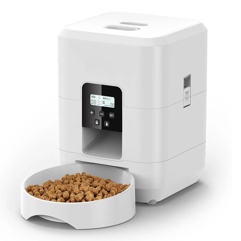 Smart Automatic Pet Feeder – Timed Food Dispenser for Cats & Dogs with Portion Control - Top Dogg Brand
