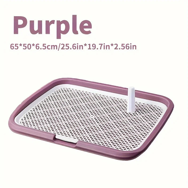 Dog Potty Training Toilet – Reusable Plastic Pee Pad Holder with Removable Grid - Top Dogg Brand