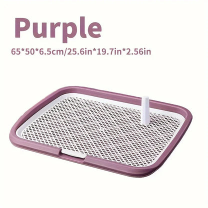 Dog Potty Training Toilet – Reusable Plastic Pee Pad Holder with Removable Grid - Top Dogg Brand