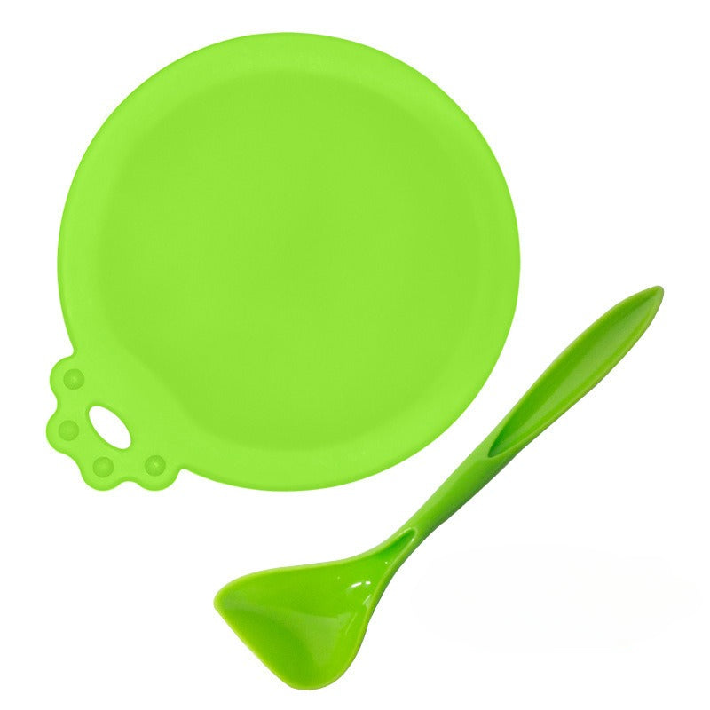 2pcs/set Reusable Pet Food Can Cover Silicone Dogs Cats Storage Tin Cap Lid Seal Cover with Spoon - Top Dogg Brand