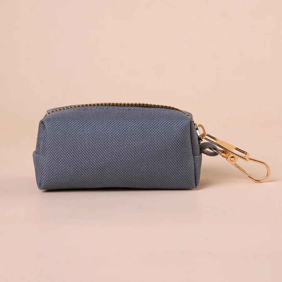 Canvas Dog Poop Bag Holder, Outdoor Pet Waste Bag Dispenser with Carabiner Clip, Animal Waste Collection Pouch - Top Dogg Brand