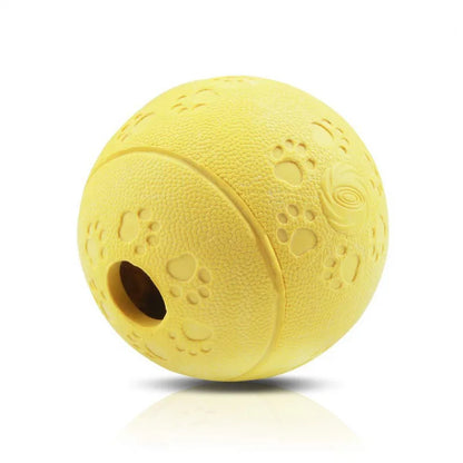 Durable Rubber Dog Toy Ball – Interactive Food Dispensing Treat Ball - Top Dogg Brand
