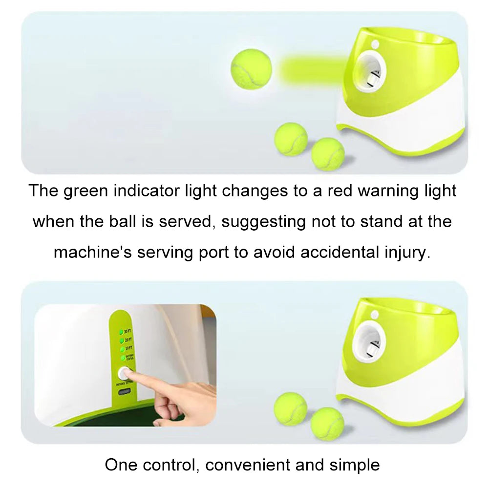 Automatic Dog Ball Launcher – Interactive Tennis Throwing Machine for Dogs - Top Dogg Brand