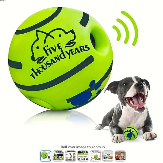 Squeaky Giggle Wobble Ball – Durable, Interactive Chew Toy with Funny Sounds for All Dog Breeds - Top Dogg Brand