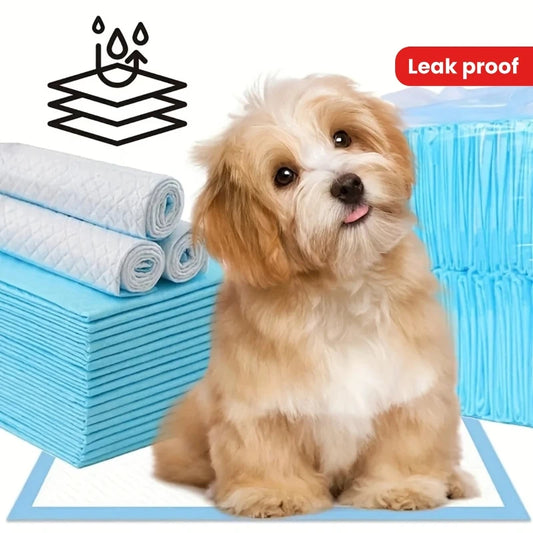 100/50/40PCS Super Absorbent Dog Pee Pads – Leak-Proof, - Top Dogg Brand