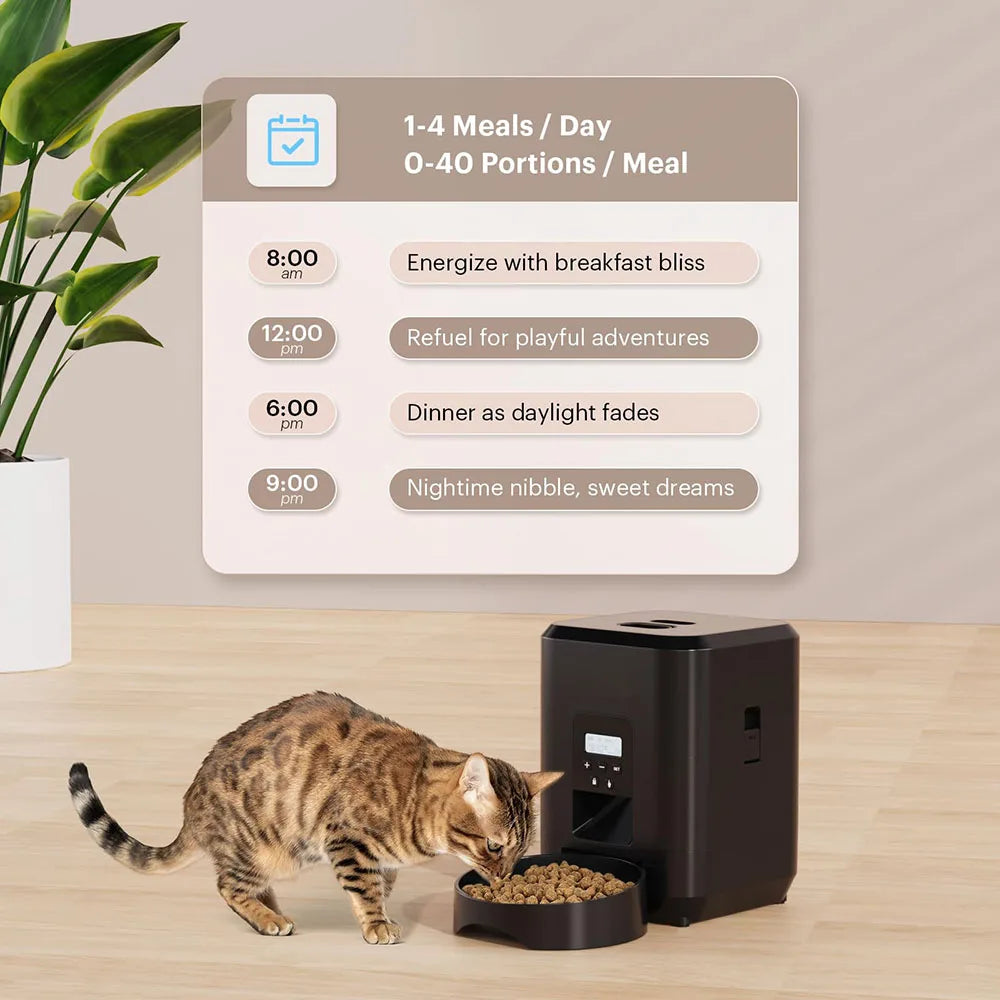 Smart Automatic Pet Feeder – Timed Food Dispenser for Cats & Dogs with Portion Control - Top Dogg Brand