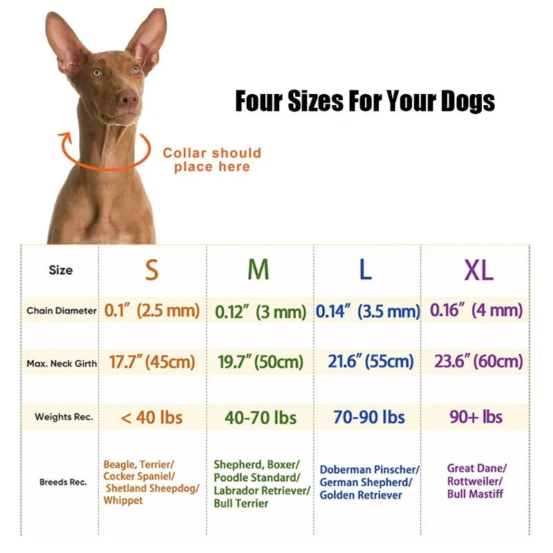 Dog Training Collar Prong Collar with Quick Release Buckle & Nylon Cover Pet Dog Spike Pinch Collar - Top Dogg Brand