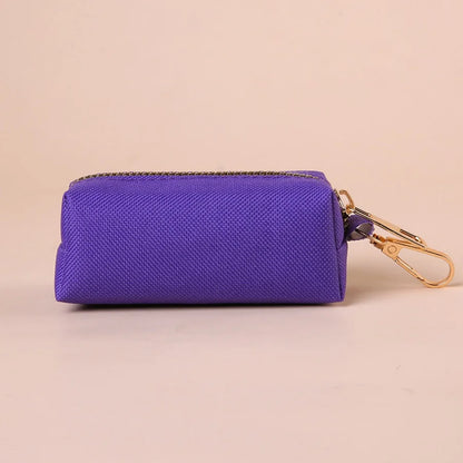 Canvas Dog Poop Bag Holder, Outdoor Pet Waste Bag Dispenser with Carabiner Clip, Animal Waste Collection Pouch - Top Dogg Brand