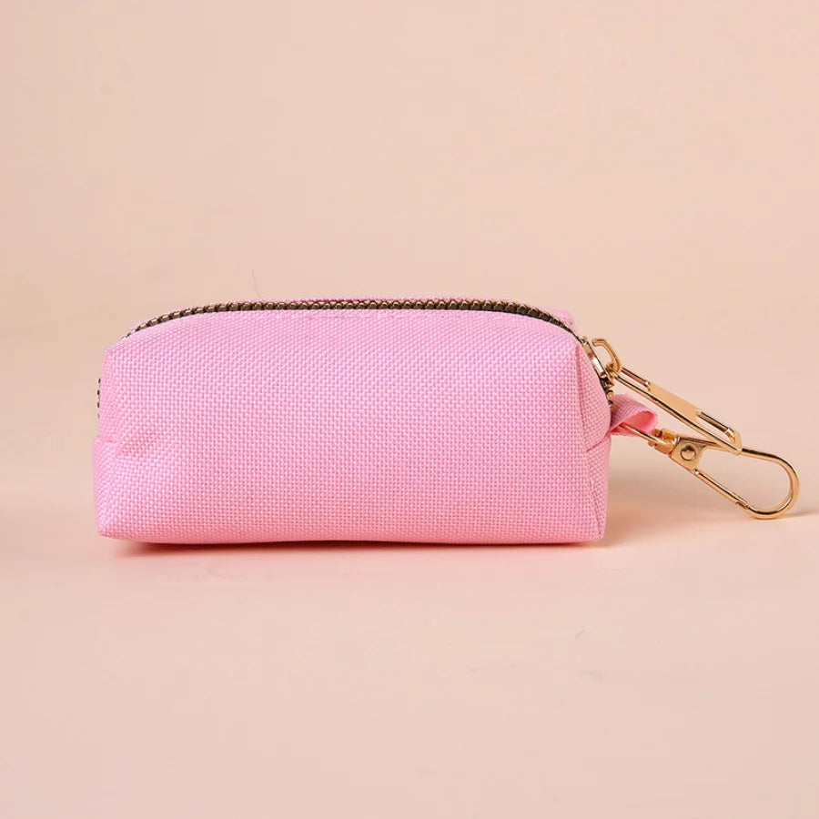 Canvas Dog Poop Bag Holder, Outdoor Pet Waste Bag Dispenser with Carabiner Clip, Animal Waste Collection Pouch - Top Dogg Brand