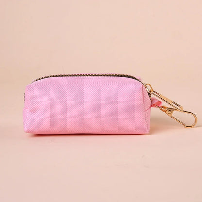 Canvas Dog Poop Bag Holder, Outdoor Pet Waste Bag Dispenser with Carabiner Clip, Animal Waste Collection Pouch - Top Dogg Brand