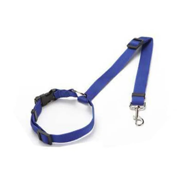 Solid Color 2-in-1 Adjustable Pet Car Seat Belt & Leash - Top Dogg Brand