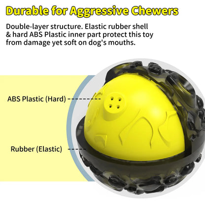 Durable Dog Ball for Aggressive Chewers – Interactive Squeaky Chew Toy For Dog - Top Dogg Brand