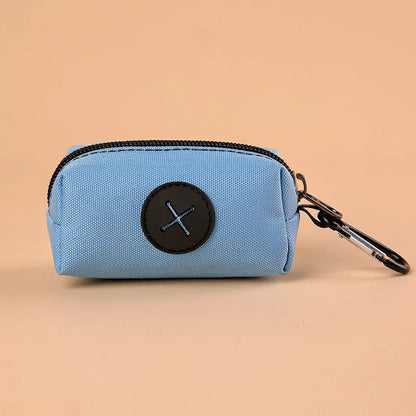Canvas Dog Poop Bag Holder, Outdoor Pet Waste Bag Dispenser with Carabiner Clip, Animal Waste Collection Pouch - Top Dogg Brand