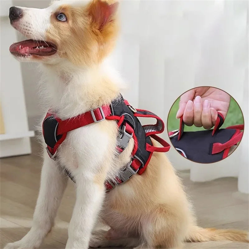 Durable No-Pull Reflective Dog Vest Harness – Anti-Escape Adjustable Harness for Dogs - Top Dogg Brand