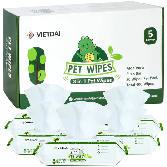 Dog Wipes for Paws, Butt & Body – Deodorizing - Top Dogg Brand