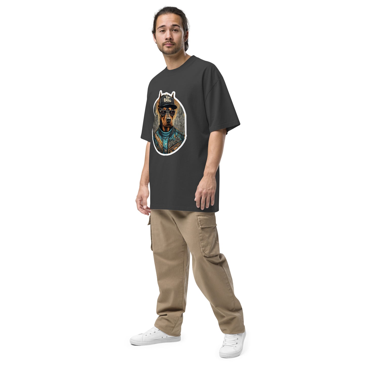 Oversized Faded Top Dogg T-Shirt