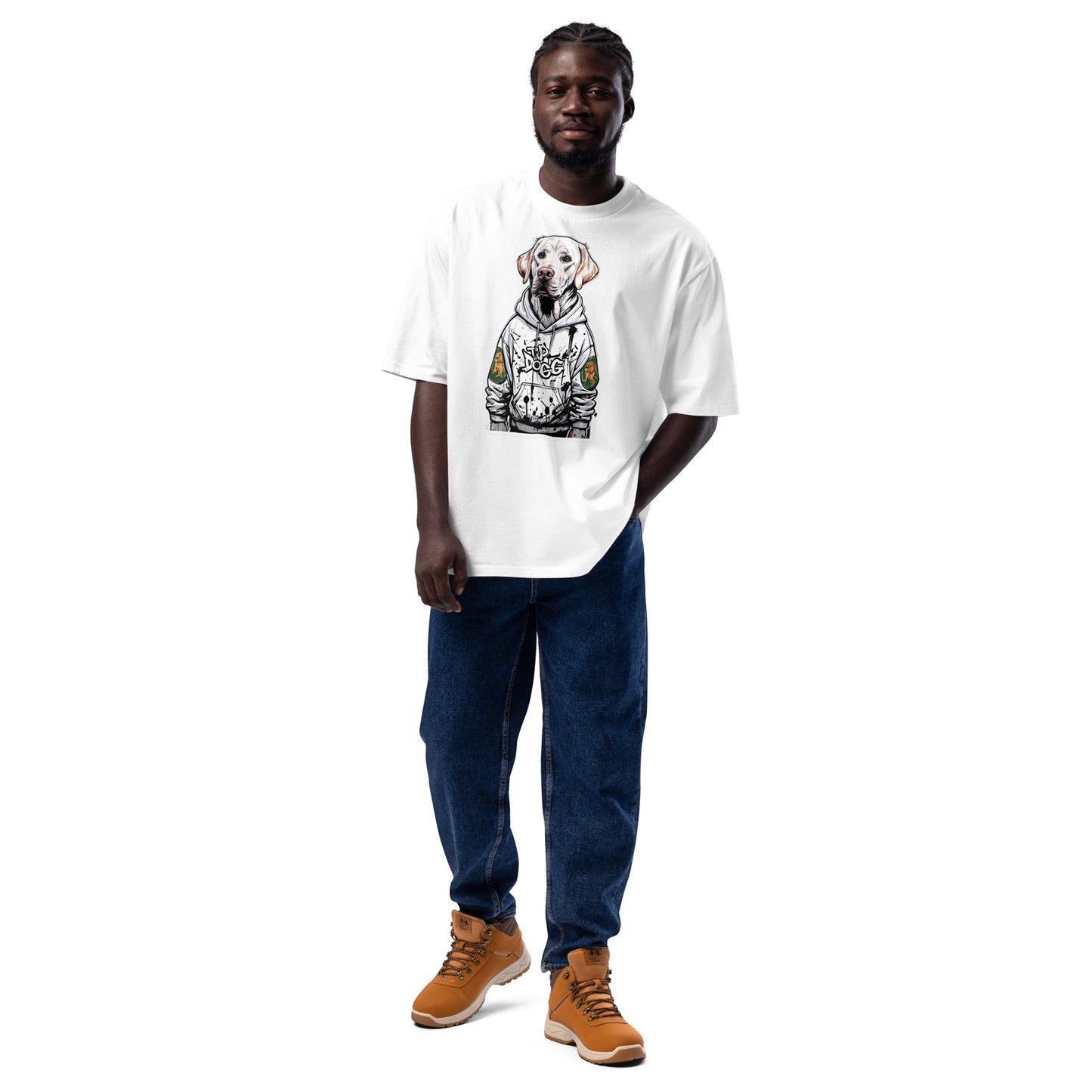 Oversized Heavyweight Top Dogg Shirt