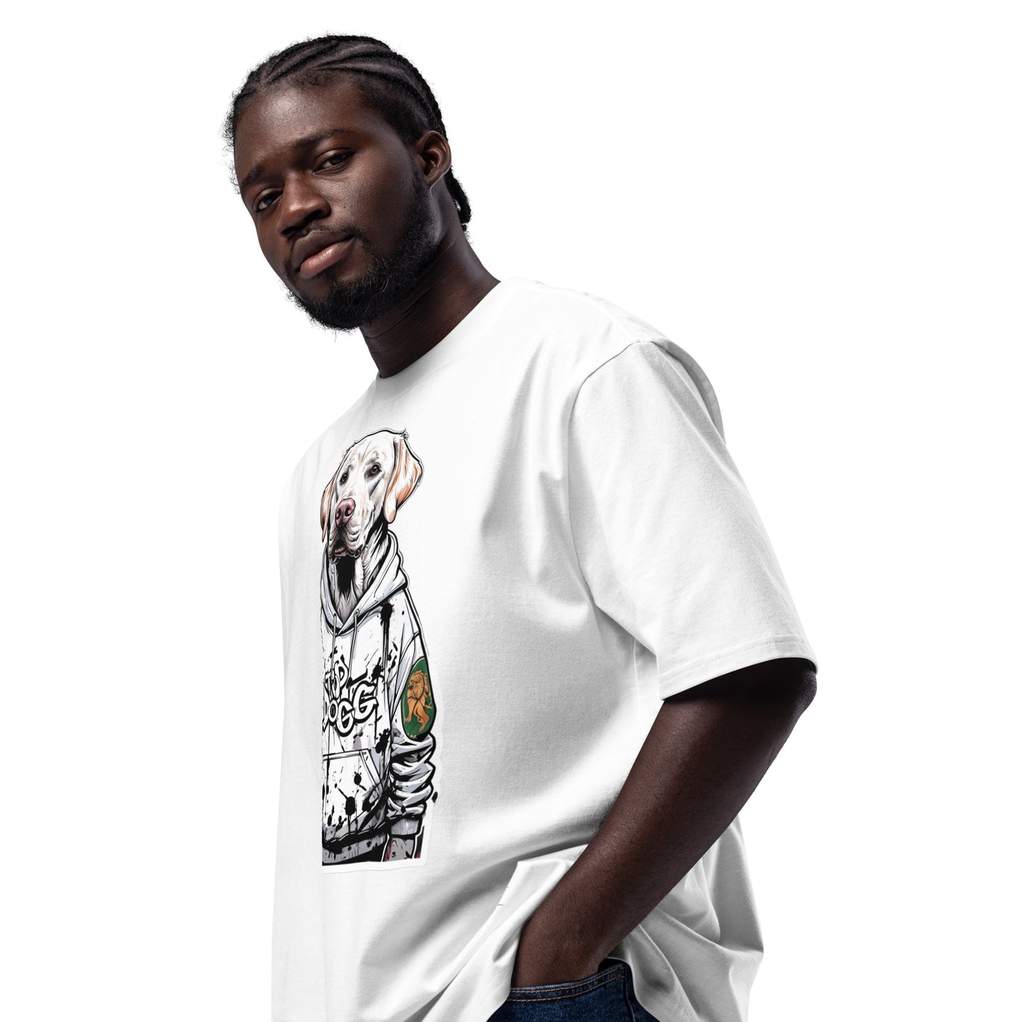 Oversized Heavyweight Top Dogg Shirt